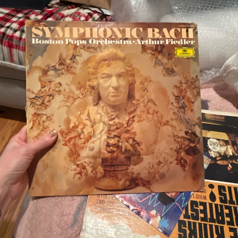 Vintage Symphonic Bach Boston pops orchestra Vinyl Record